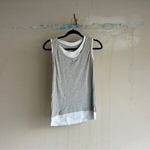 Grey double layer tank